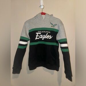 Philadelphia Eagles Youth Gray and Black Sweater
